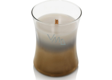 WoodWick Floral Nights Smoked Jasmine - Scented Jasmine Scented Candle with Wooden Wick and Medium Glass Lid 275 g Limited 2019