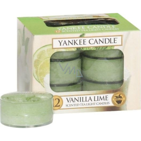 Yankee Candle Vanilla Lime - Vanilla with lime scented tealight 12 x 9.8 g