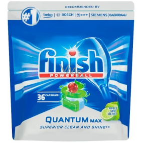 Finish Quantum Max Apple & Lime dishwasher tablets 36 pieces
