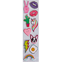 Tangle Teezer Wet Detangler Professional wet hair brush with Damson Pick 'n' Stick stickers