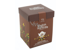 English Tea Shop Bio Rooibos Chocolate and Vanilla loose tea 80 g + wooden measuring cup with buckle