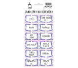 Arch Stickers for Spice Jars Lavender - Clove 11 x 23.5 cm 0411 SK
