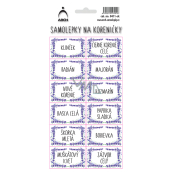 Arch Stickers for Spice Jars Lavender - Clove 11 x 23.5 cm 0411 SK