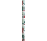Nekupto Christmas gift wrapping paper 70 x 500 cm Light green with houses