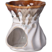 Emocio Aromalampa ceramic white-brown 98 x 110 mm
