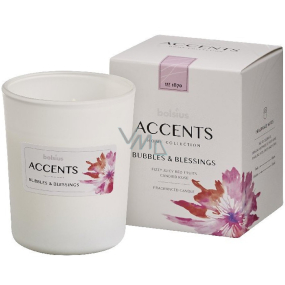 Bolsius Accents Home Collection Bubbles & Blessings scented candle glass 76 x 92 mm