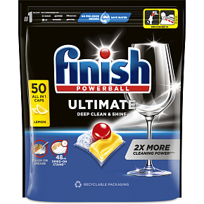 Finish dishwasher tablets Ultimate All in 1 Lemon, 50 pcs