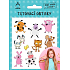 Arch Tattoo decals with certificate for children Animals - Orange dog 14 x 11 cm