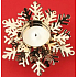 Metal candle holder for tea light, gold 12 cm