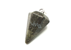 Serpentine pendulum natural stone 2,2 cm, stone of healers