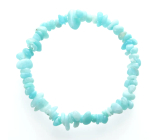 Amazonite Peru bracelet elastic chopped natural stone 19 cm, stone of hope