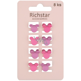 Mini hair clips Mouse 8 pieces
