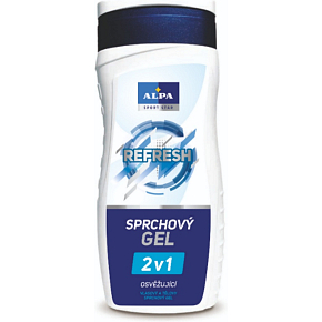 Alpa Sport Star Refresh 2v1 refreshing shower and hair gel with menthol scent 300 ml Alpa Sport Star Refresh 2v1 refreshing shower and hair gel with menthol scent 300 ml