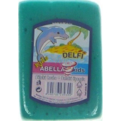 Abella Kids Delfi bath sponge 11 x 7 x 4 cm assorted colors 1 piece