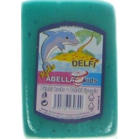 Abella Kids Delfi bath sponge 11 x 7 x 4 cm various colors 1 piece