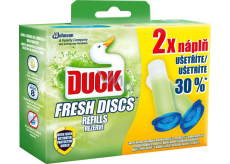 Duck Fresh Discs Lime WC gel for hygienic cleanliness and freshness of your toilet refill 2x36 ml