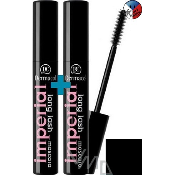 Dermacol Mascara Imperial Long Lash 1 + 1 piece 2 x 12 ml black