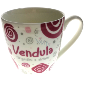 Nekupto Twister mug named Vendula pink 0.4 liter