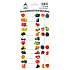 Arch Stickers for Canning Fruit 18 Labels
