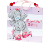 Me to You Plaque with Dedication For a Wonderful Sister 11 x 11 x 0.5 cm