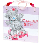 Me to You Plaque with Dedication For a Wonderful Sister 11 x 11 x 0.5 cm