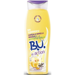 BU In Action Lemon & Vanilla Mousse shower gel for women 250 ml