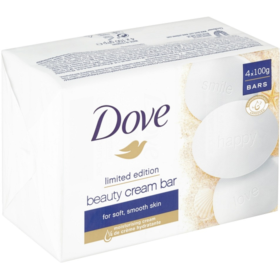 Dove Beauty Cream Bar creamy toilet soap 4 x 100 g