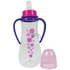 First Steps Stars 0+ baby bottle pink with 2 handles 250 ml