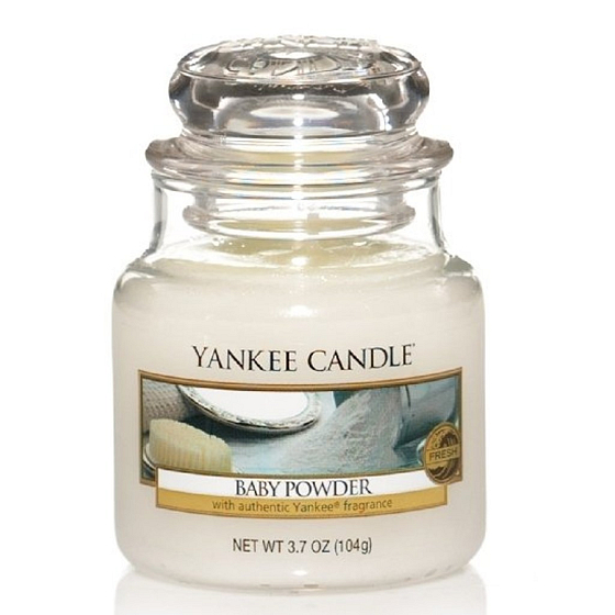 Yankee Candle Baby Powder - Classic Small Glass Scented Candle 104 g