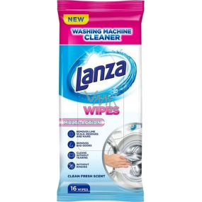 Lanza Washing Machine Cleaner Wipes Multi-Action Wipes for Cleaning Washing Machines 16 pieces