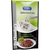 Dr. Clauders Chicken and duck in sauce complete food with pieces of meat for cats pocket 100 g