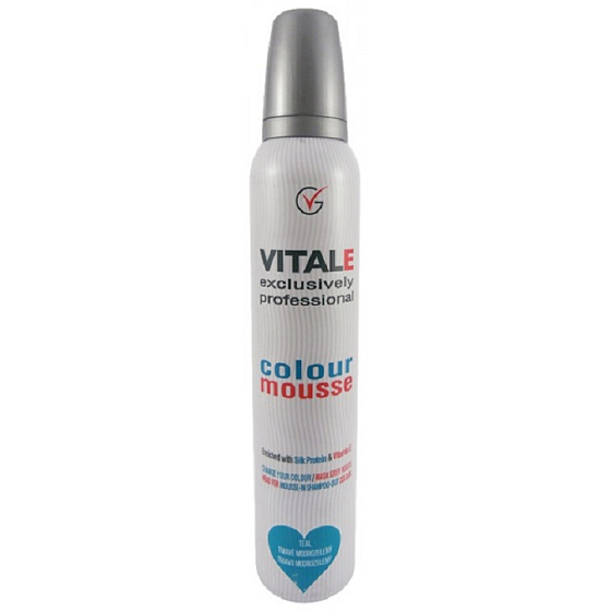 Vitale Exclusively Professional Coloring Mousse With Vitamin E Teal - Dark Blue / Green 200 ml