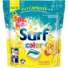 Surf Color Fruity Fiesta & Summer Flowers capsules for washing colored clothes 14 pieces 337 g