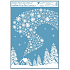 Window foil without glue flock of flakes 42 x 30 cm Cottage