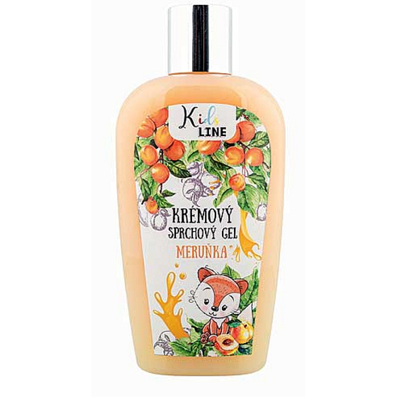 Bohemia Gifts Apricot shower gel for children 3+ age 250 ml