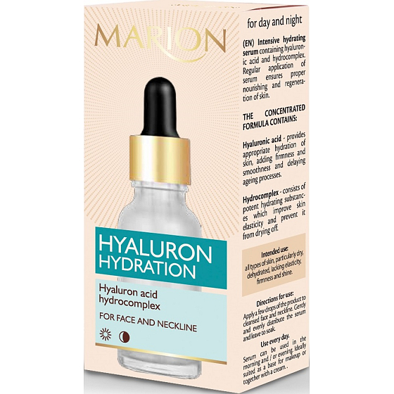 Marion Hyaluron Hydration Serum moisturizing skin serum with hyaluronic acid 20 ml