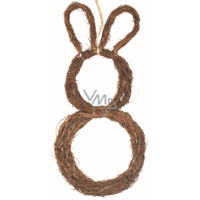 Wicker hare for hanging 44 cm