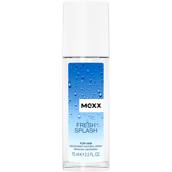 Mexx Fresh Splash for Him perfumed deodorant glass for men 75 ml