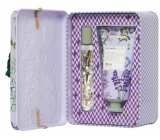 Heathcote & Ivory Flower Blooms Lavender Garden Eau de Parfum Roll-On for Women 12 ml + hand cream 50 ml, gift set