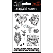 Arch Tattoo Decals Black Dream Catcher 14 x 11 cm