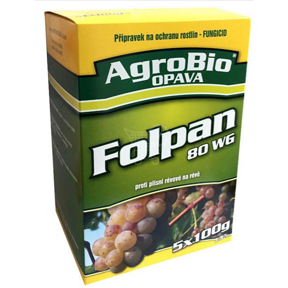 AgroBio Folpan 80 WG against grape mildew in grapevine 5 x 100 g