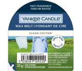 Yankee Candle Clean Cotton - Pure cotton fragrant wax for aroma lamps 22 g