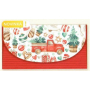 Nekupto Greeting card envelope for Christmas money Car with a tree 116 x 220 mm