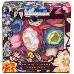 Heathcote & Ivory The Artist´s Journey soap flowers for bath 70 g, cosmetic set