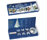 Betlemia Traditional Christmas lead casting 6 pieces lead coins + melting ladle, lead casting set