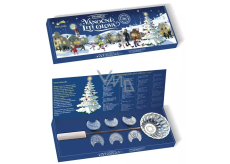 Betlemia Traditional Christmas lead casting 6 pieces of lead coins + melting ladle, lead casting set