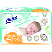 Linteo Baby Premium Mini diapers 3 to 6 kg, 34 pcs