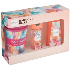 C-Thru Harmony Bliss perfumed deodorant glass for women 75 ml + shower gel 250 ml + travel mug 250 ml, gift set for women