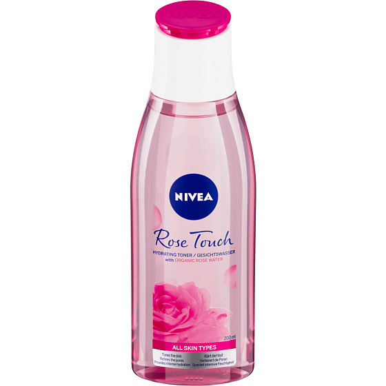 Nivea Rose Touch Cleansing Hydrating Facial Water for All Skin Types 200 ml
