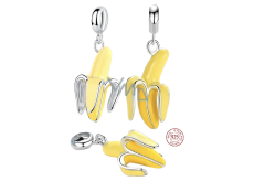 Charm Sterling silver 925 Banana, food and drink bracelet pendant
